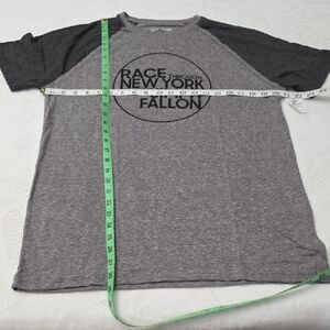 Universal Studios JIMMY FALLON Gray Raglan Graphic Tee with Dark Sleeves